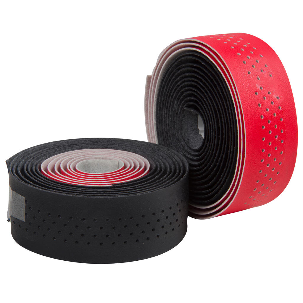 Two-Colour Handlebar Tape - Red/Black