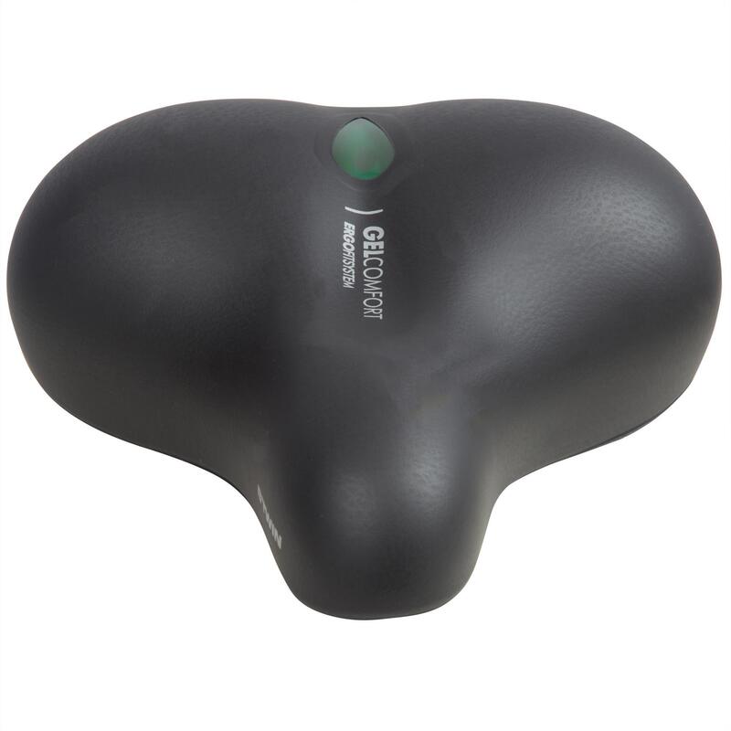 Gelové sedlo na městské kolo 90° XL