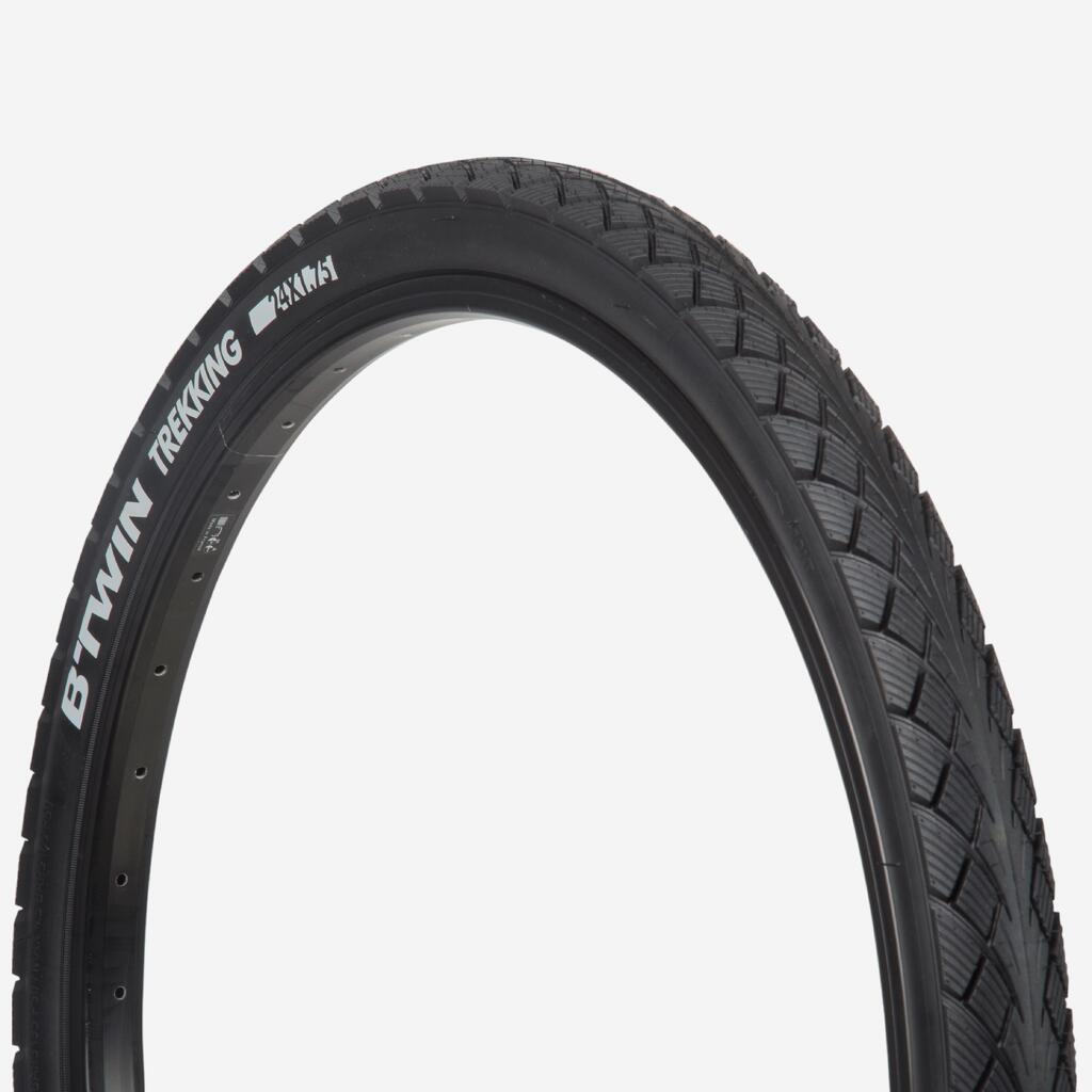Coraza para bicicleta rin 24" x 1,7 Btwin 	negro