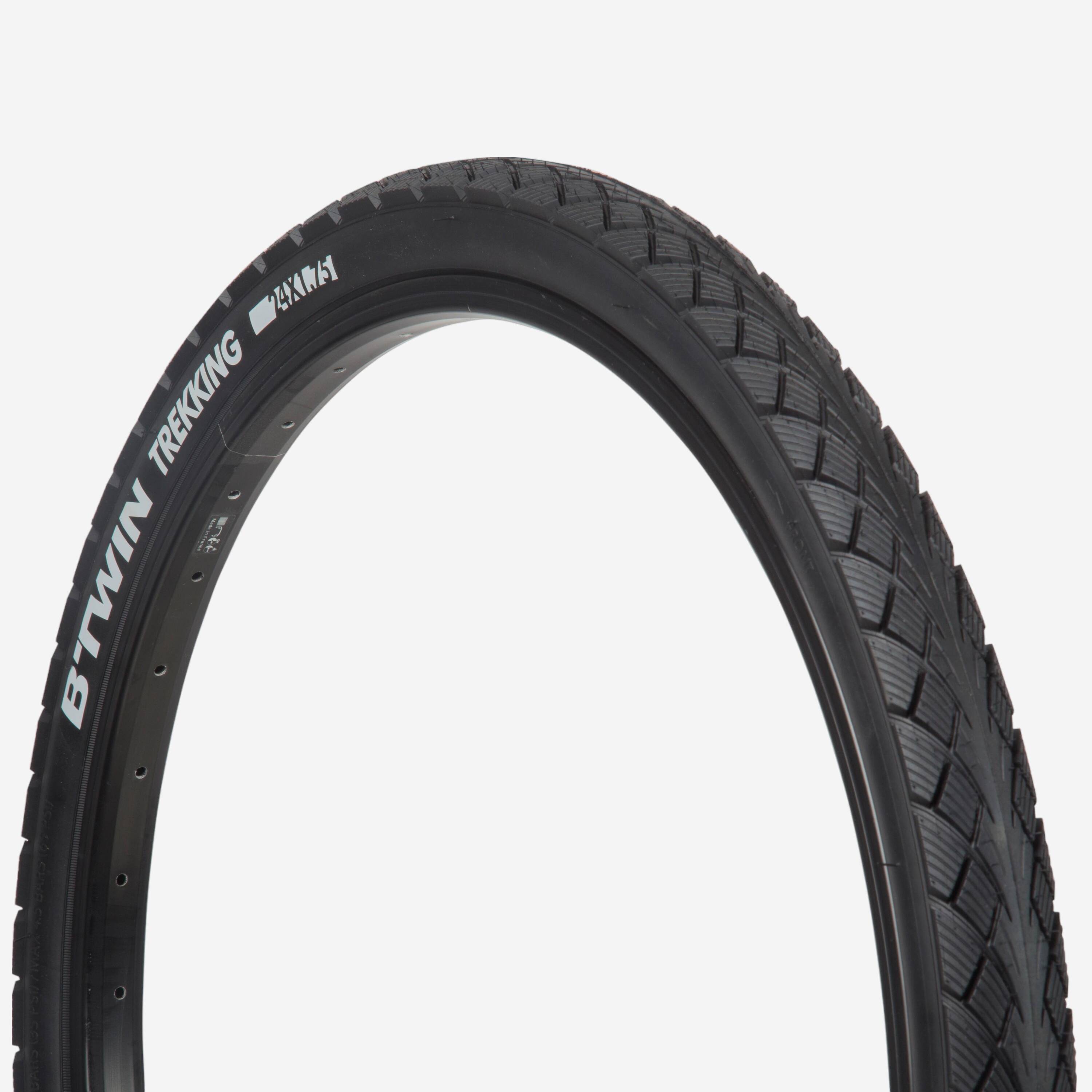 24x1.75 / ETRTO 44-507 Stiff Bead Hybrid Bike Tyre -  1