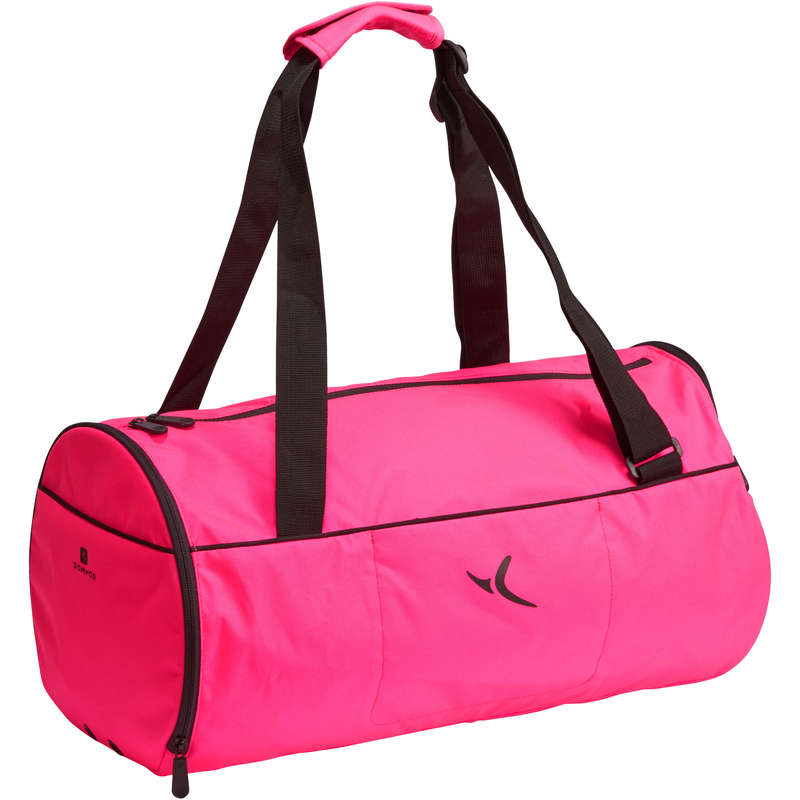 DOMYOS Medium Fitness Barrel Bag - Neon Pink | Decathlon