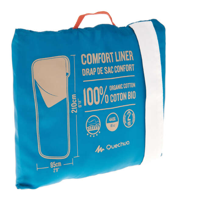 QUECHUA COTTON SLEEPING BAG LINER Decathlon