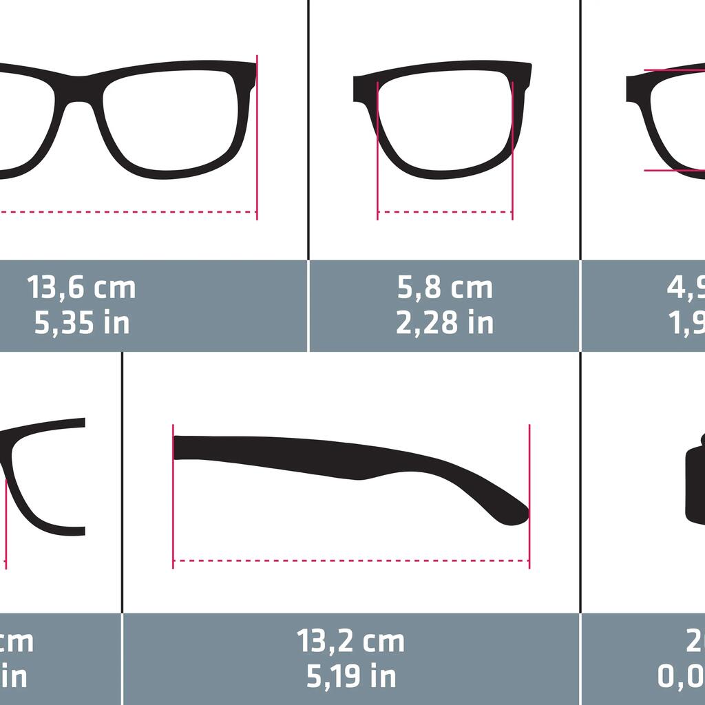 Lentes de sol de hiking MH 500 grises de categoría 3