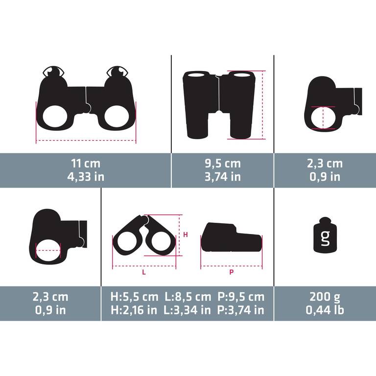 Child's Binoculars x6 Magnification - Blue