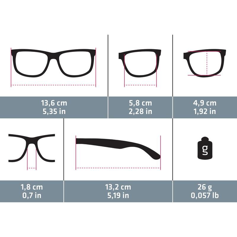 Adults Hiking Sunglasses - MH120 - Polarising Category 3