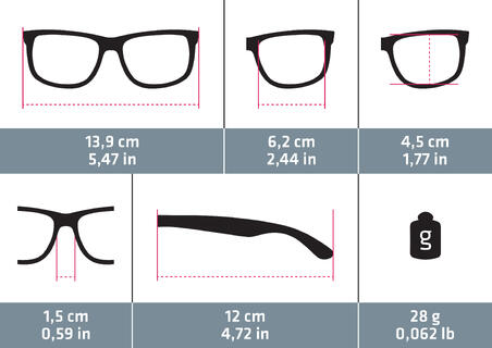 Жіночі сонцезахисні окуляри MH530 для туризму, кат. 3 - Чорні