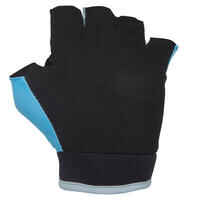 Kids' Fingerless Cycling Gloves - Princess/Blue