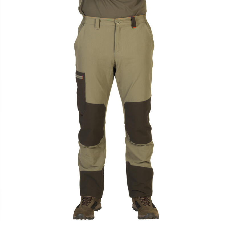 Light breathable and hardwearing cargo trousers 520 green Decathlon