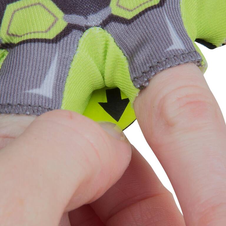 Kids' Fingerless Cycling Gloves - Dark Hero