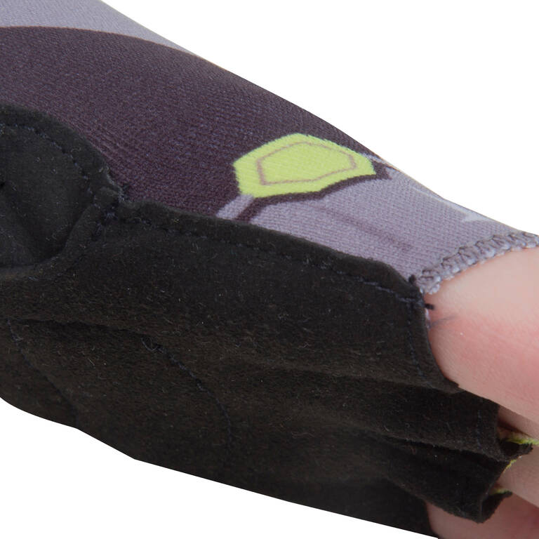 Kids' Fingerless Cycling Gloves - Dark Hero