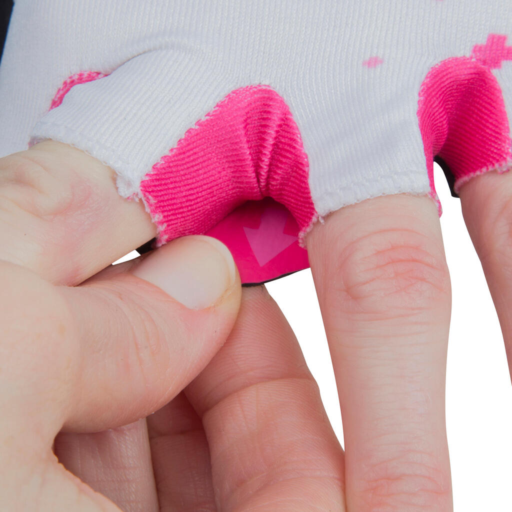 Detské bezprstové rukavice ružové