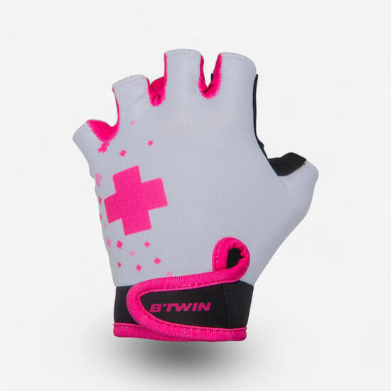GANTS VELO ENFANT DOCTOGIRL BLANC ET ROSE GANTS VELO ENFANT DOCTOGIRL BLANC ET ROSE