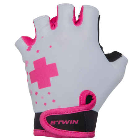 GUANTES PARA BICICLETA NIÑOS ROSADO