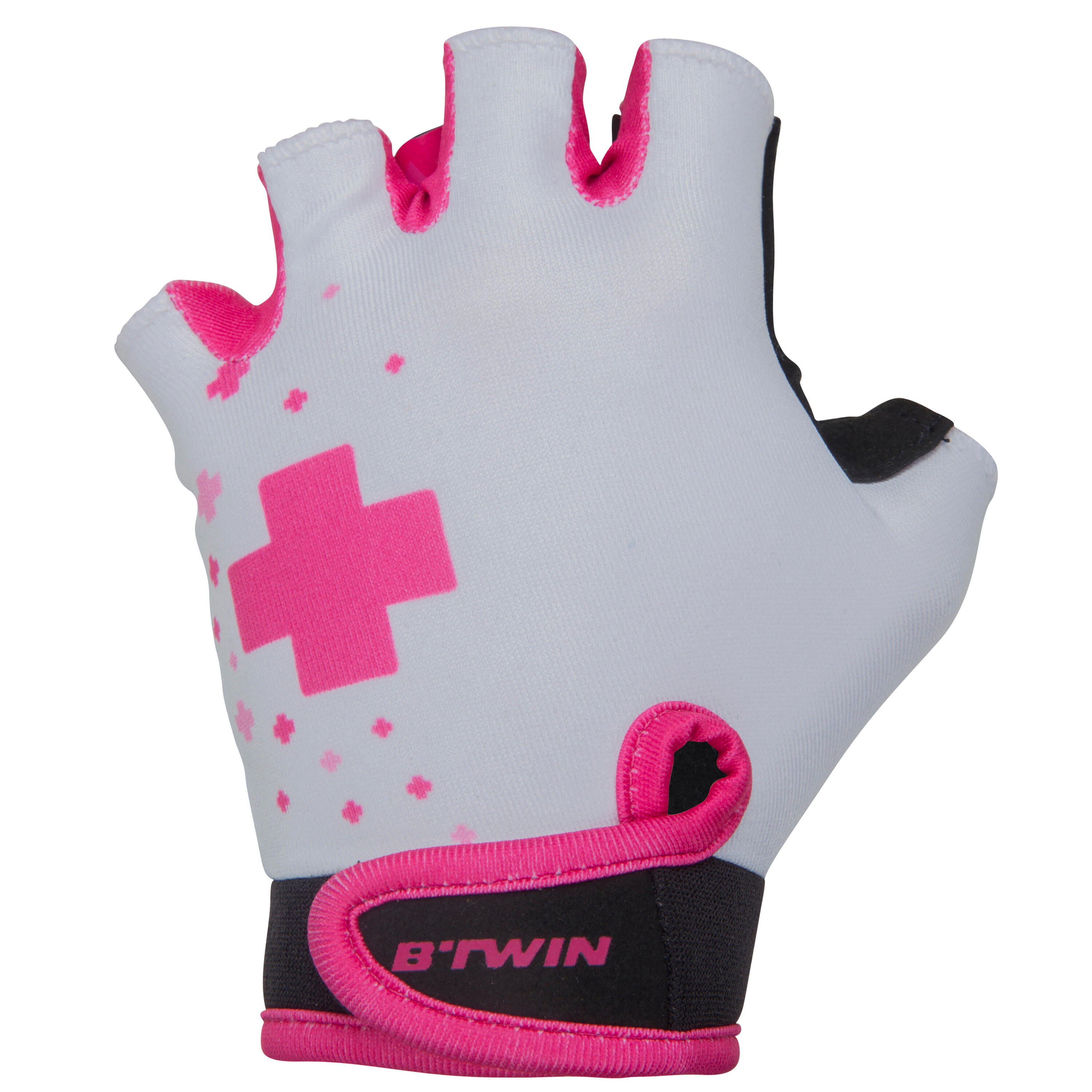BTWIN Kids' Fingerless Cycling Gloves - Doctogirl