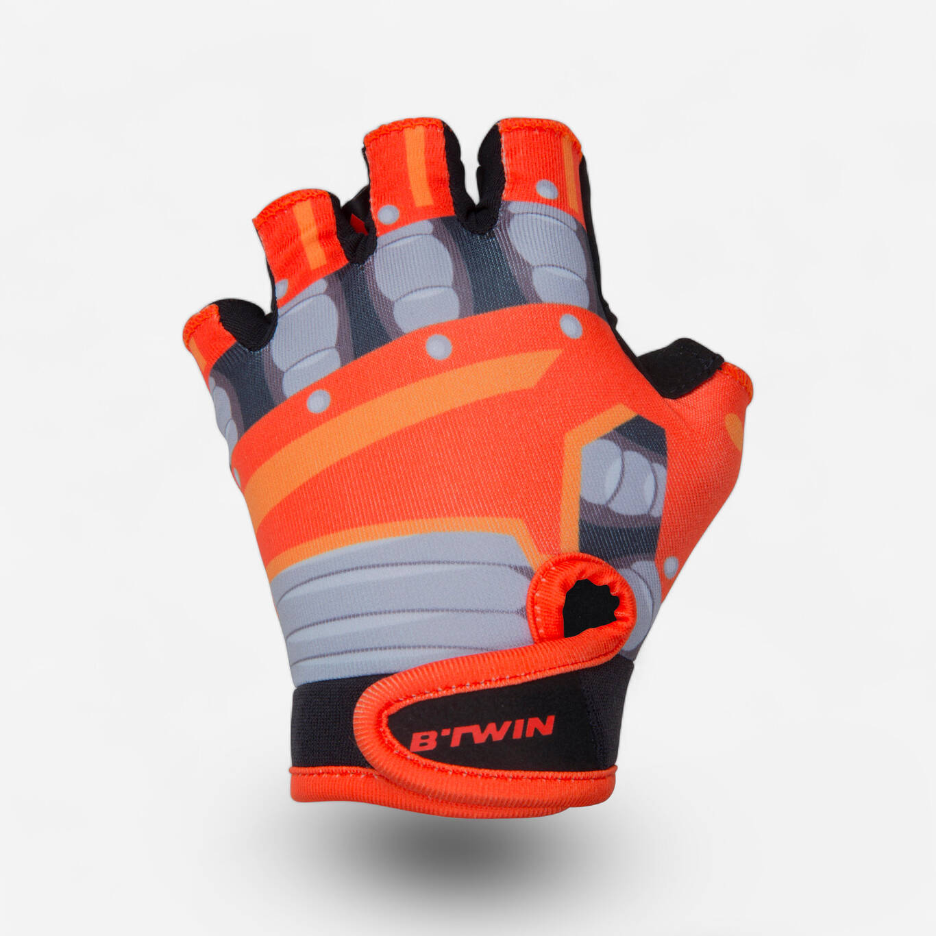 Kids' Fingerless Cycling Gloves - Robot