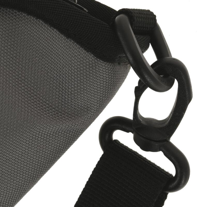 Bolsa flexível para taco de bilhar preta e cinzenta