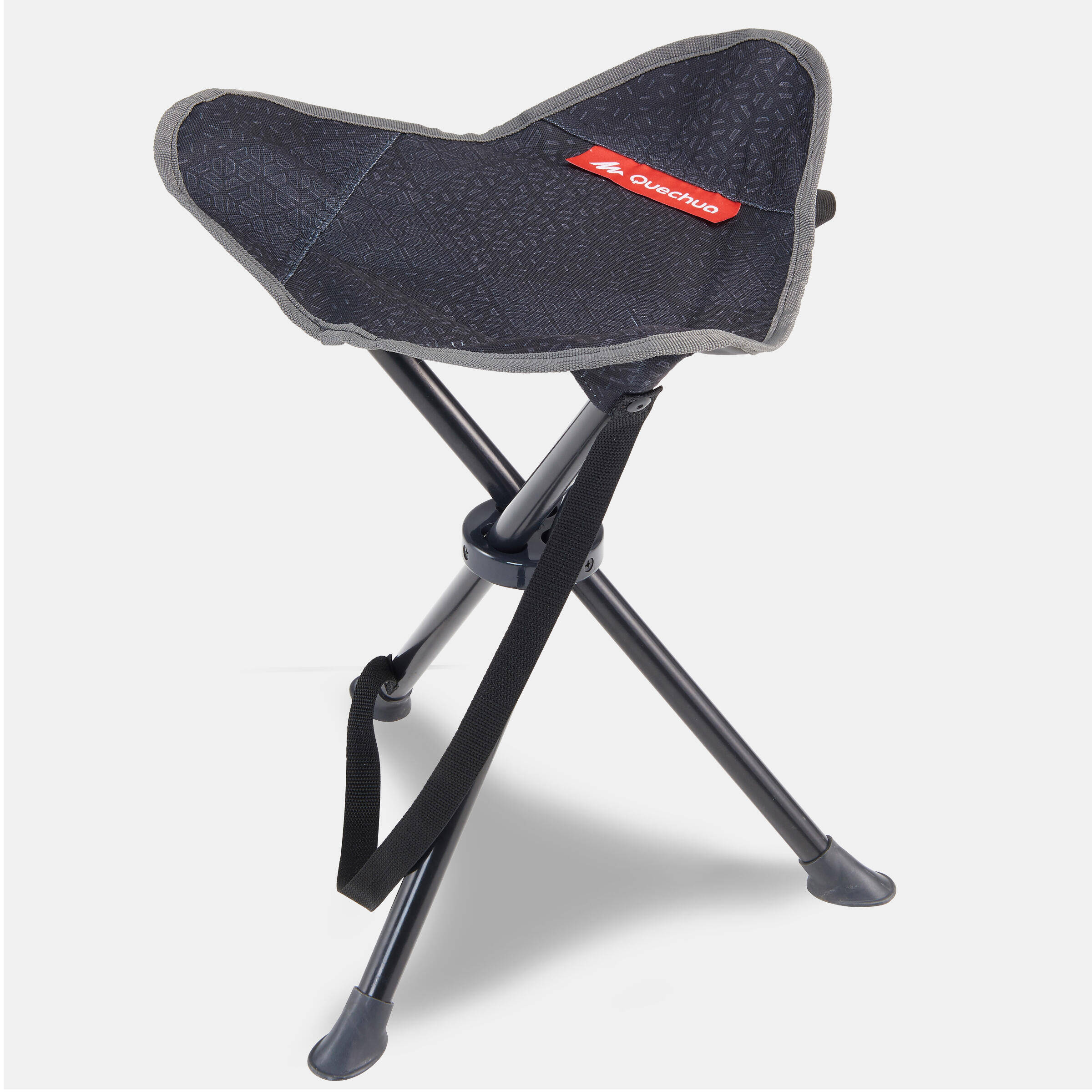 Camping Stool Tripod Foldable Supports up to 110 Kg - Dark Grey -  3