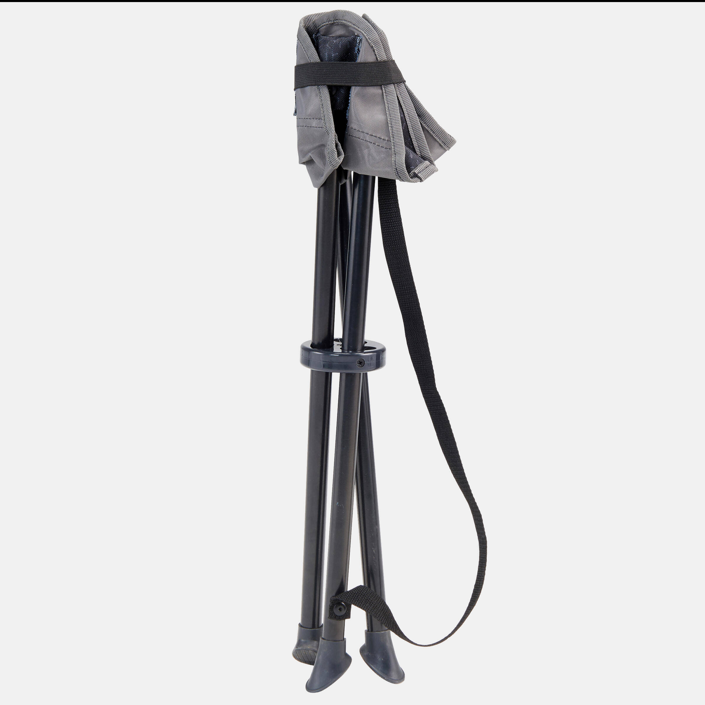 Camping Stool Tripod Foldable Supports up to 110 Kg - Dark Grey -  4