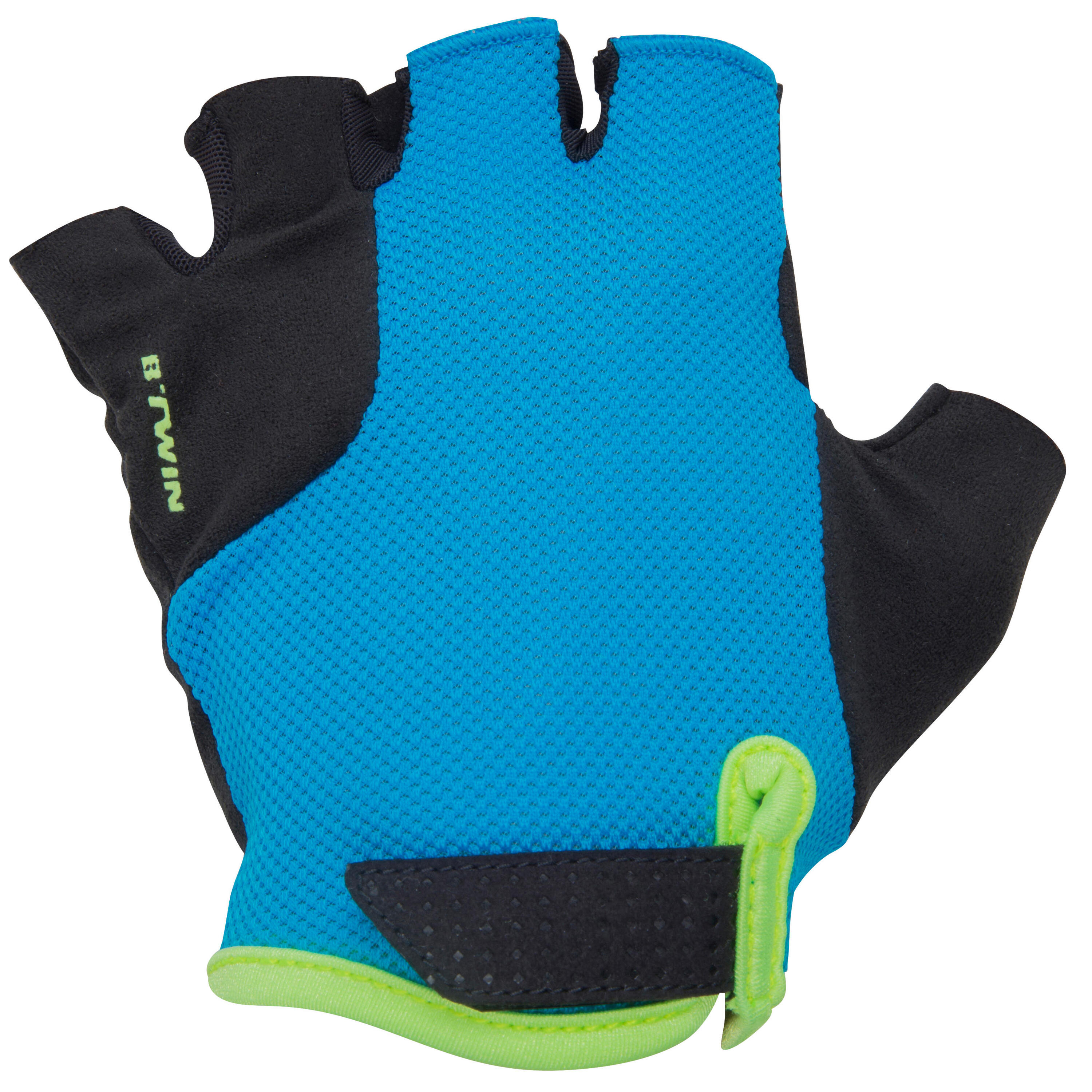 BTWIN 500 Kids' Cycling Gloves - Blue