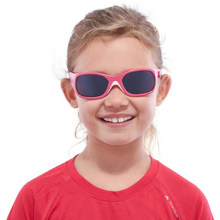Lentes de sol excursión niños 3-6 años KID 500 rosado categoría 4
