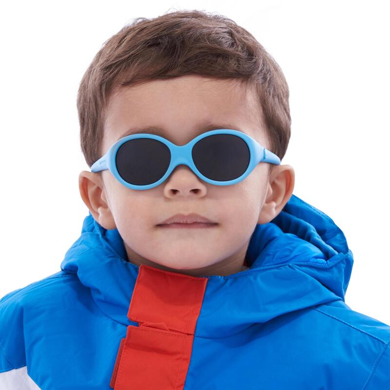 Gafas De Sol De Montaña MH B100 Categoría 4 Bebé Azul De 6 A 24 Meses