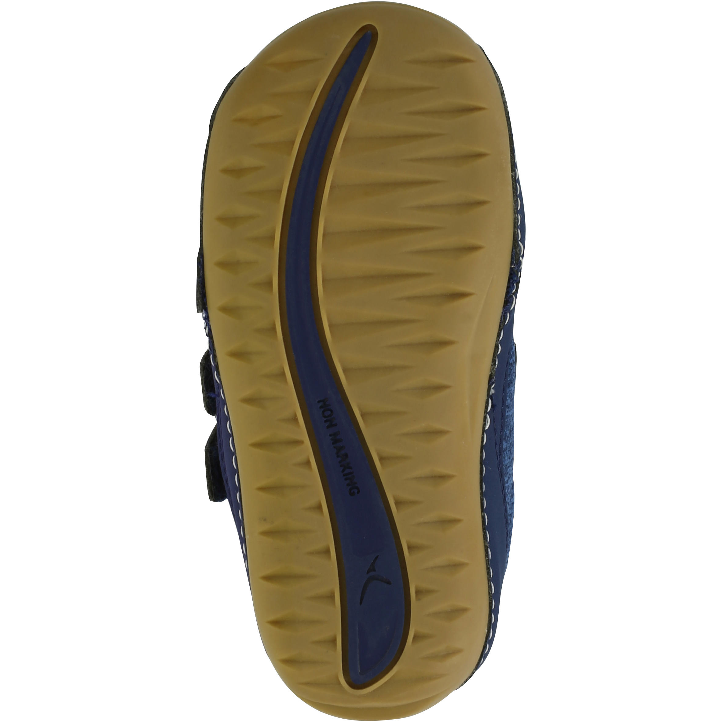 

500 I Learn Gym Shoes - Navy/Brown -  By DOMYOS | Decathlon, Blue/brown