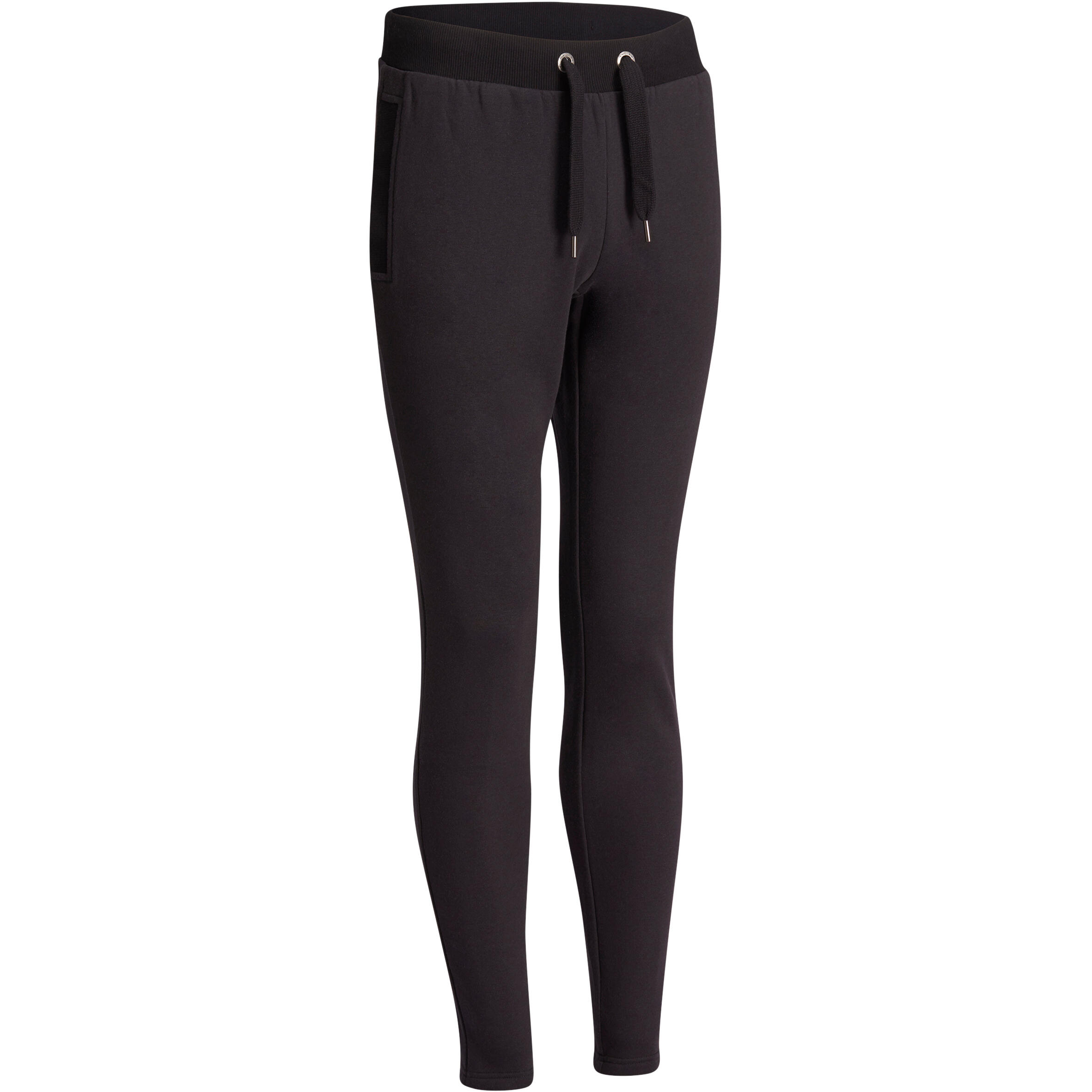 

920 Slim-Fit Gym & Pilates Bottoms - Black -  By DOMYOS | Decathlon
