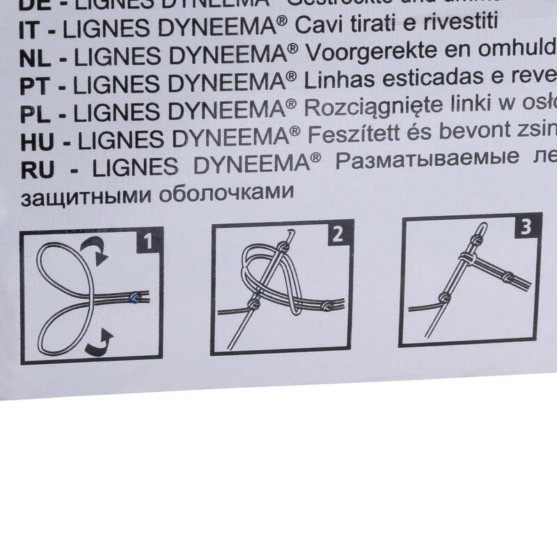 Lijnen in omhuld hoge dichtheid polyethyleen 30 m 60 kg set van 2