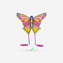 Cerf-volant statique - MFK160 Papillon Rose/Jaune