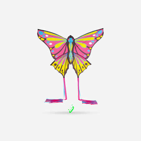 Rožnat in rumen zmaj v obliki metulja MFK 160