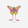 Static kite - MFK160 Butterfly Pink/Yellow