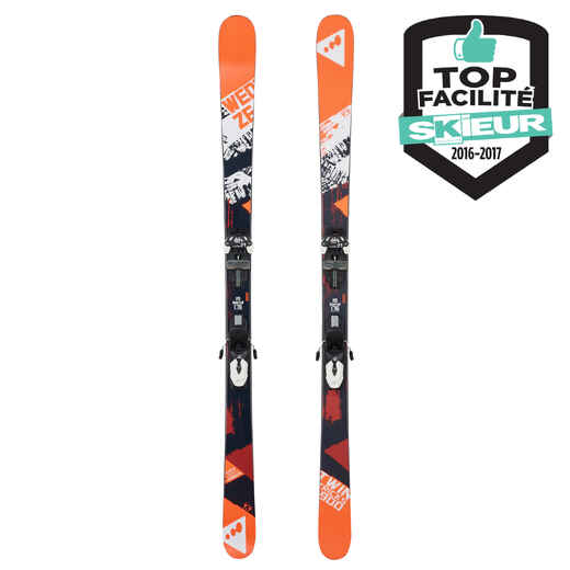 
      Twintricks Adult Freestyle Skis - Orange and Blue
  