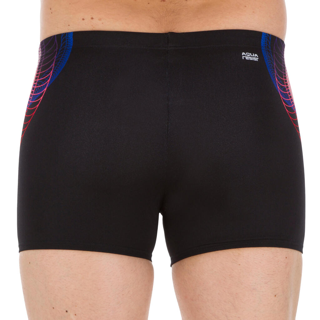 Badehose Boxer 500 Fit Herren Cadro blau/grün