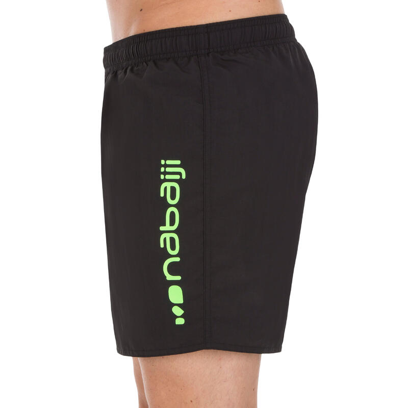 100 BASIC MEN'S SWIM SHORTS - BLACK 