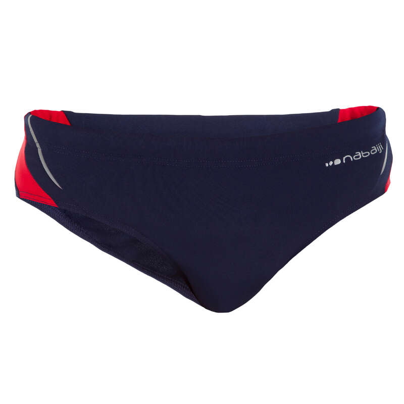 NABAIJI 900 Men's Swim Briefs Navy/Red Decathlon
