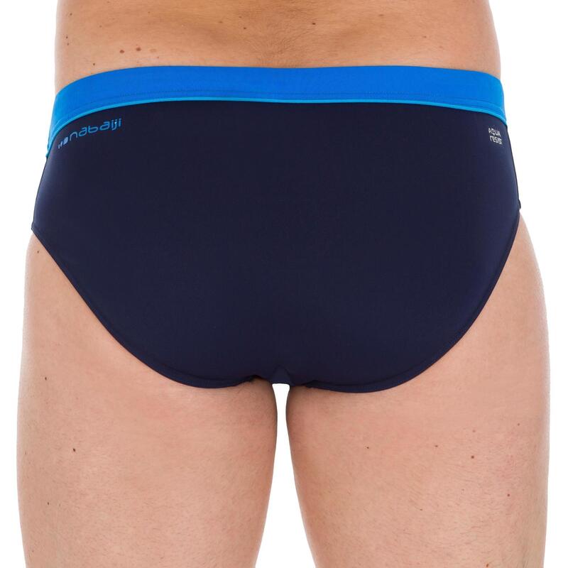 Badehose Slip Herren - 100 Pep blau/marineblau