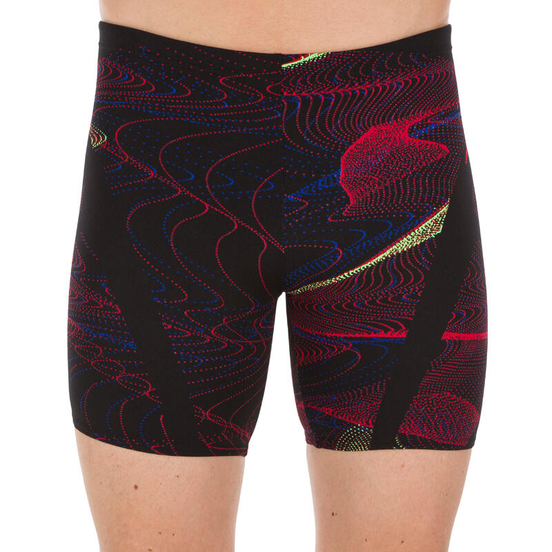 BReady Men's Long Boxer Swim Shorts Glith Yellow NABAIJI Decathlon