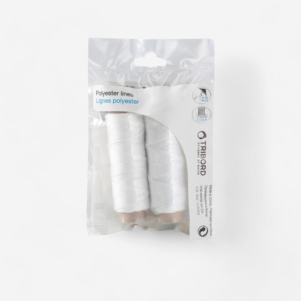 Ligne polyester 2 X 25 m pour cerf volant
