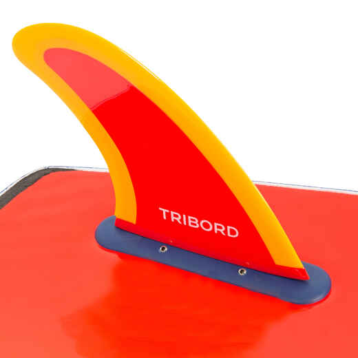 
      5.5" soft-edge fins, orange for 900 foam Surfboard 5'4".
  
