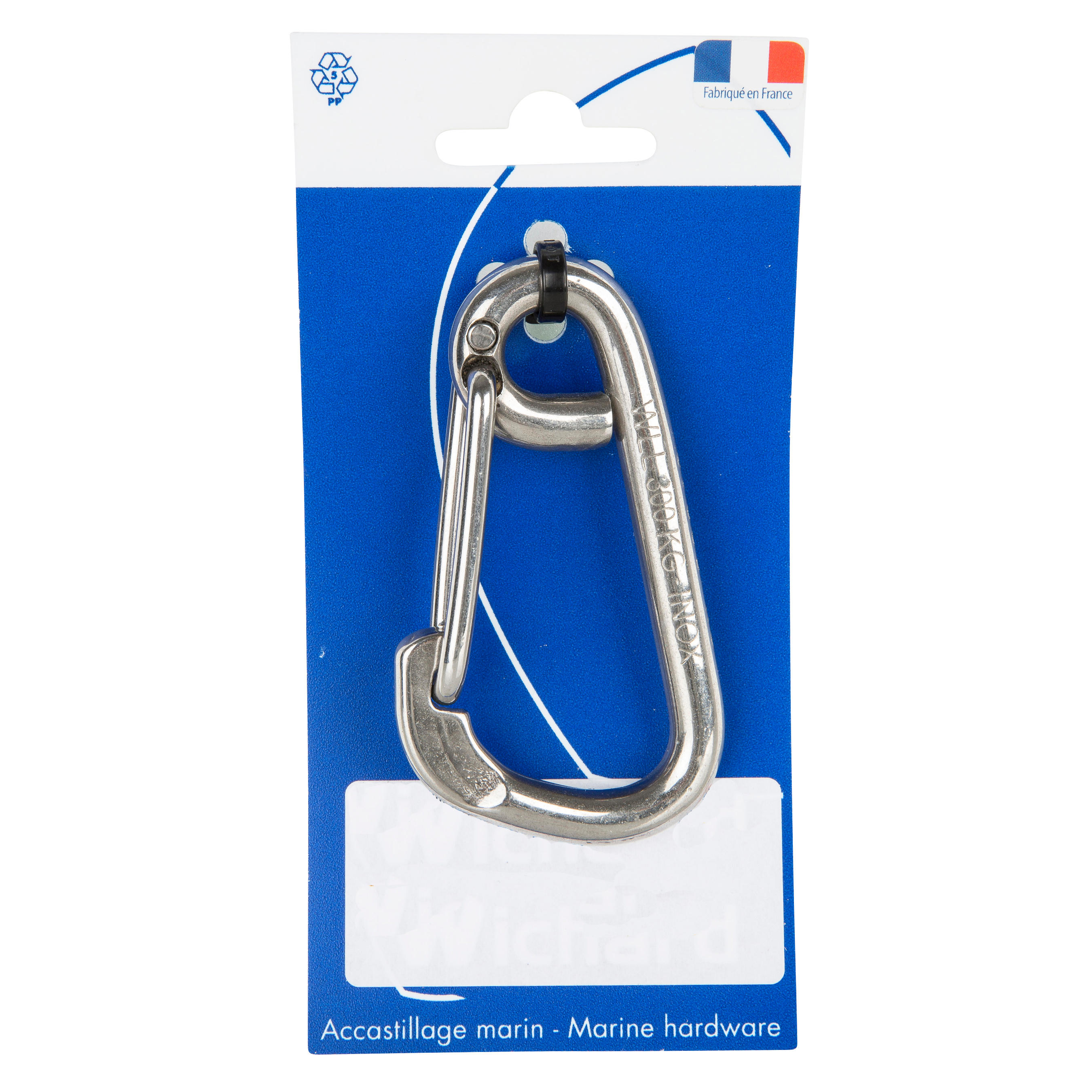 Sailing Stainless Steel Asymmetric Carbine Hook 8 mm 4/4