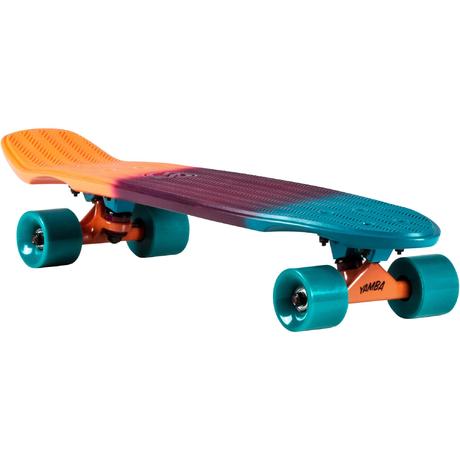 Big Yamba Cruiser Skateboard - Blue/Coral Gradient | oxelo