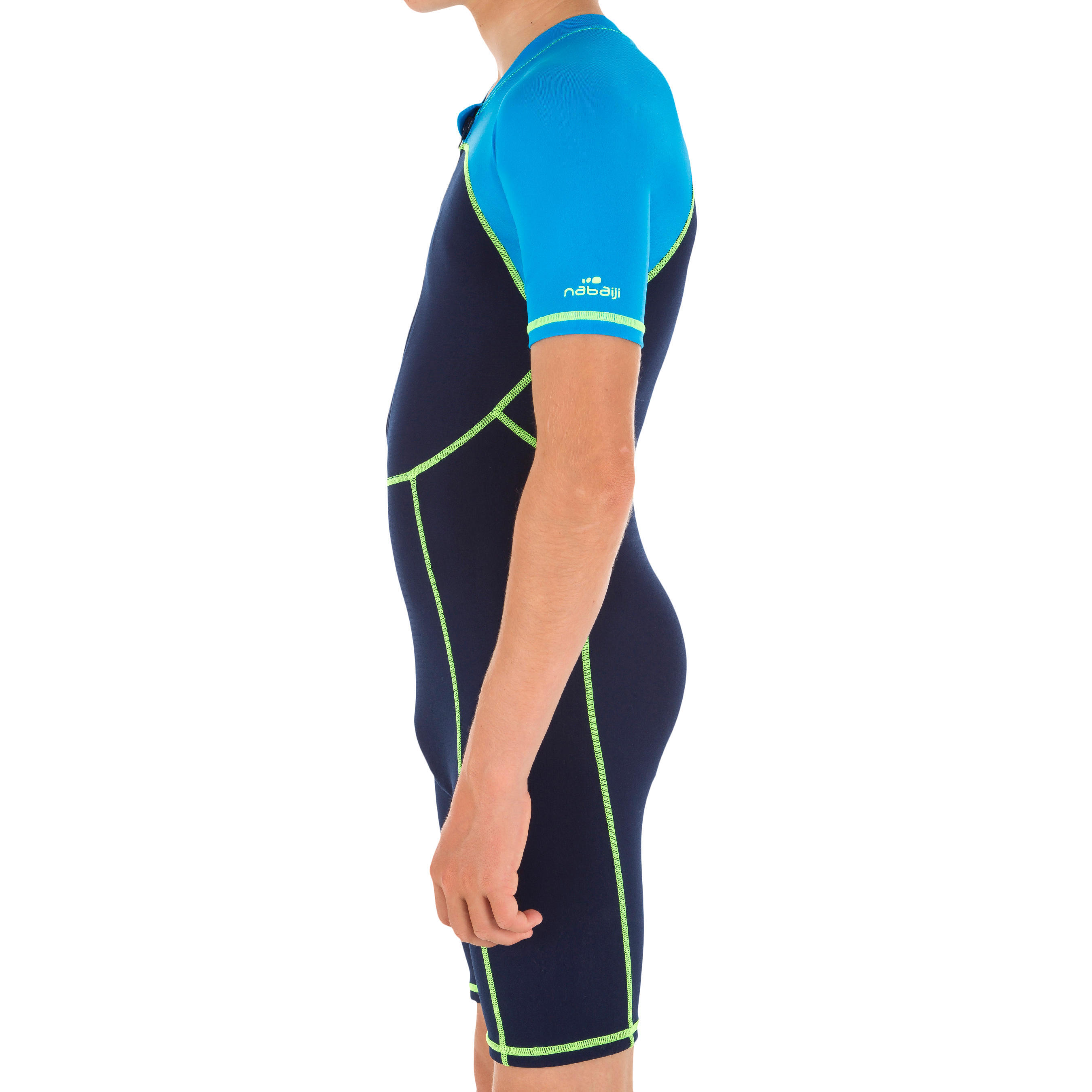 SHORTY 100 BOY'S SWIMSUIT - BLUE / NAVY BLUE 3/7