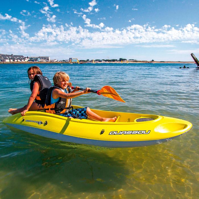CANOA KAYAK RÍGIDO OUASSOU 1 PLAZA AMARILLO Bicsup | Decathlon