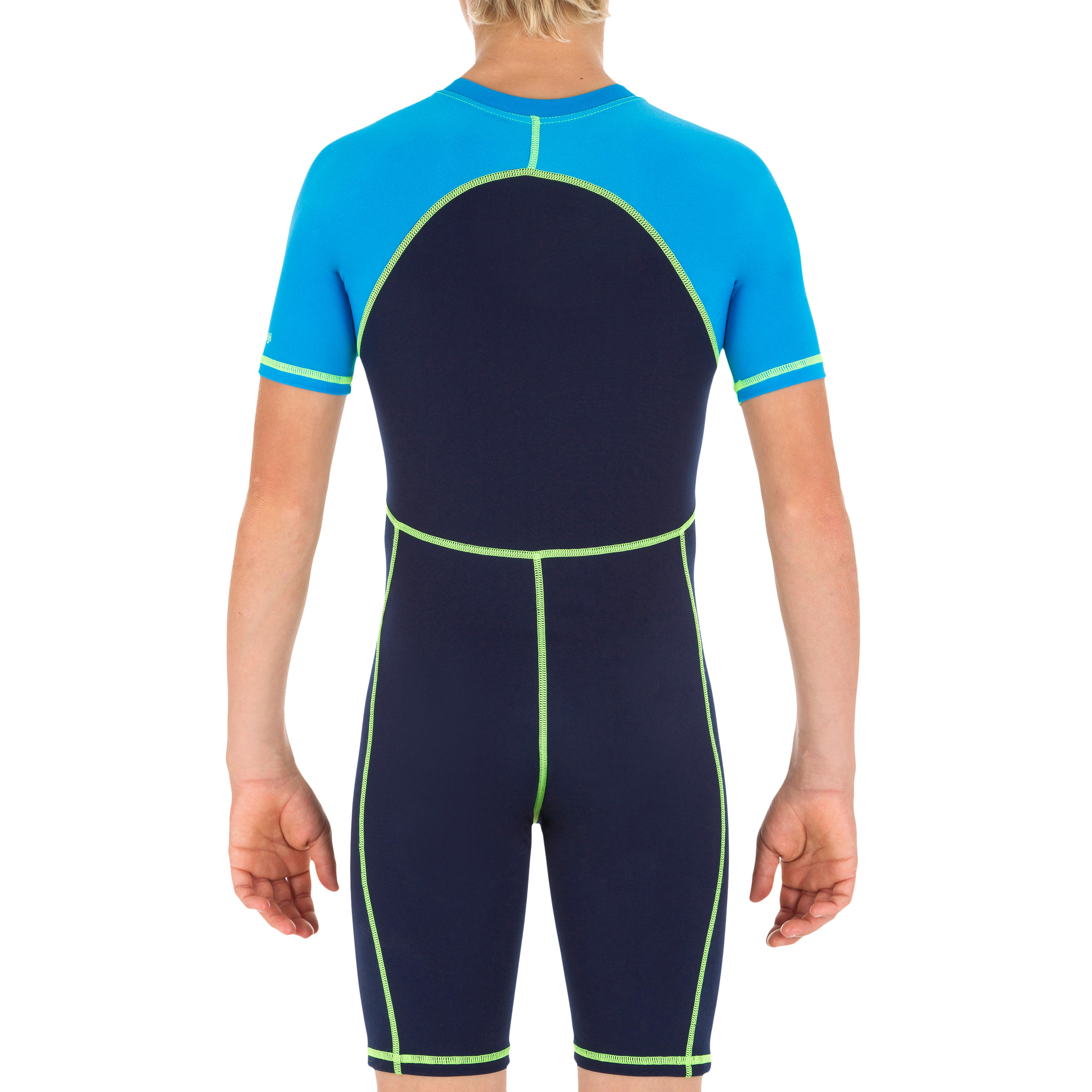 SHORTY 100 BOY'S SWIMSUIT - BLUE / NAVY BLUE 4/7