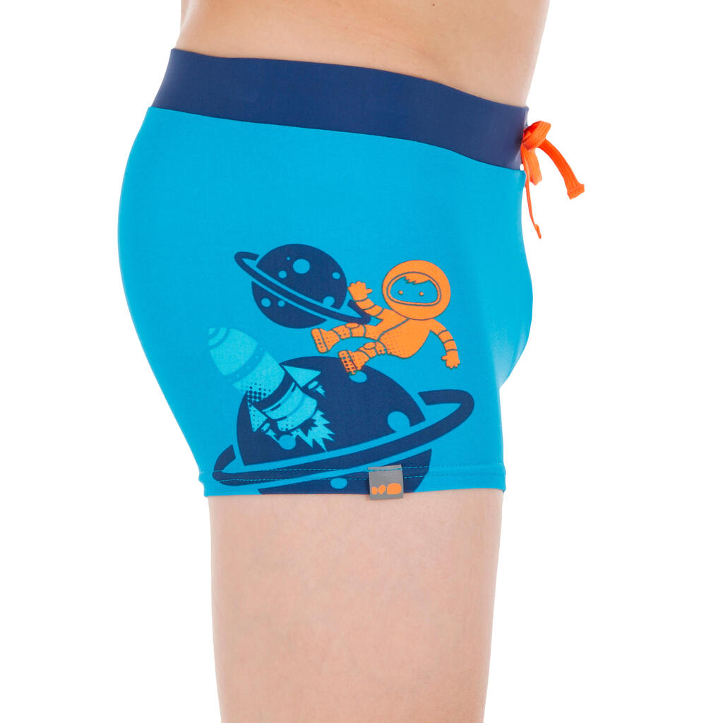 100 PEP BOYS' BOXER SWIM SHORTS - ASTRO ORANGE