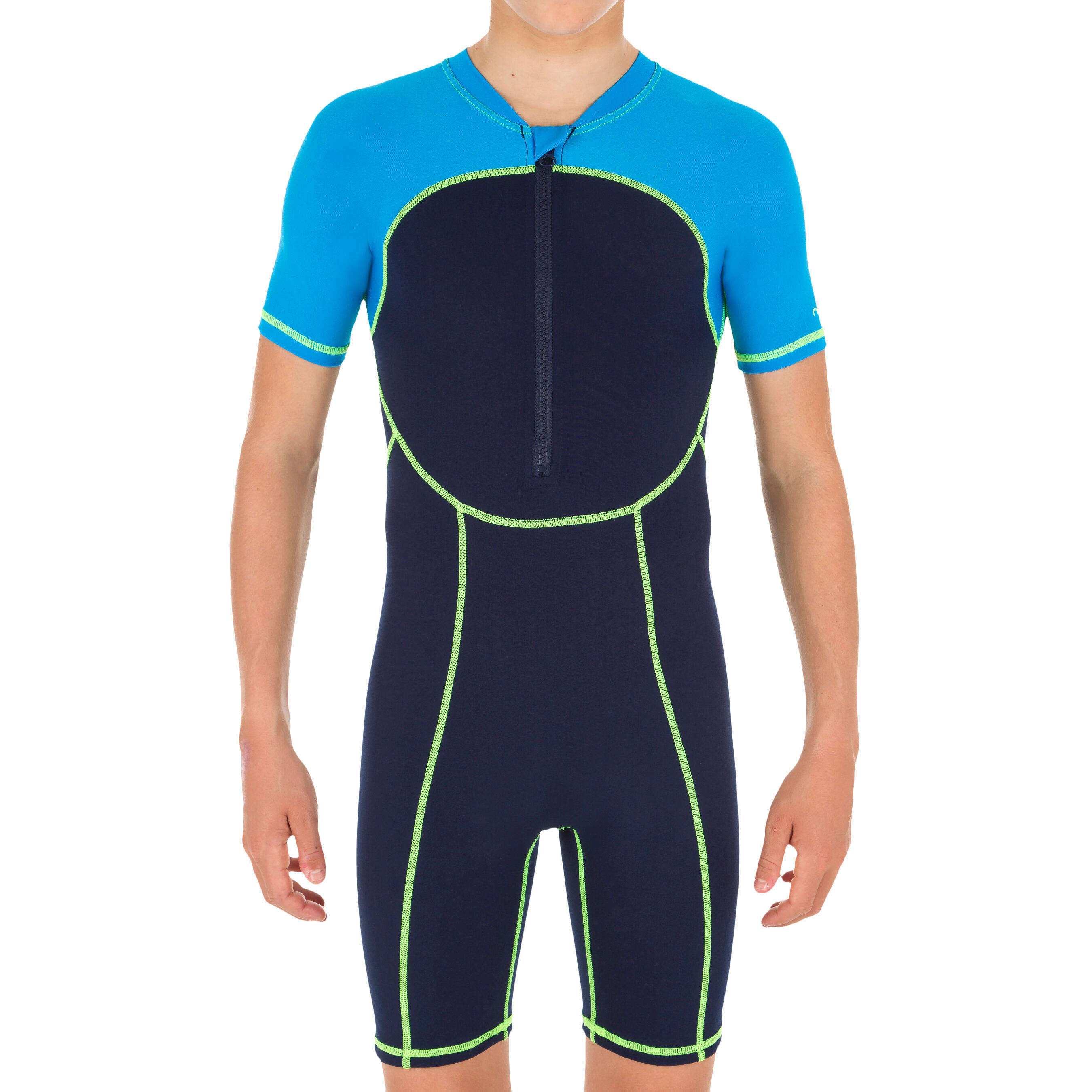 NABAIJI Traje de baño Niños shorty resistente cloro Nabaiji azul marino