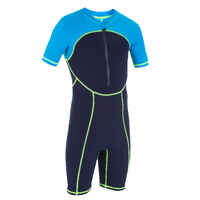 SHORTY 100 BOY'S SWIMSUIT - BLUE / NAVY BLUE