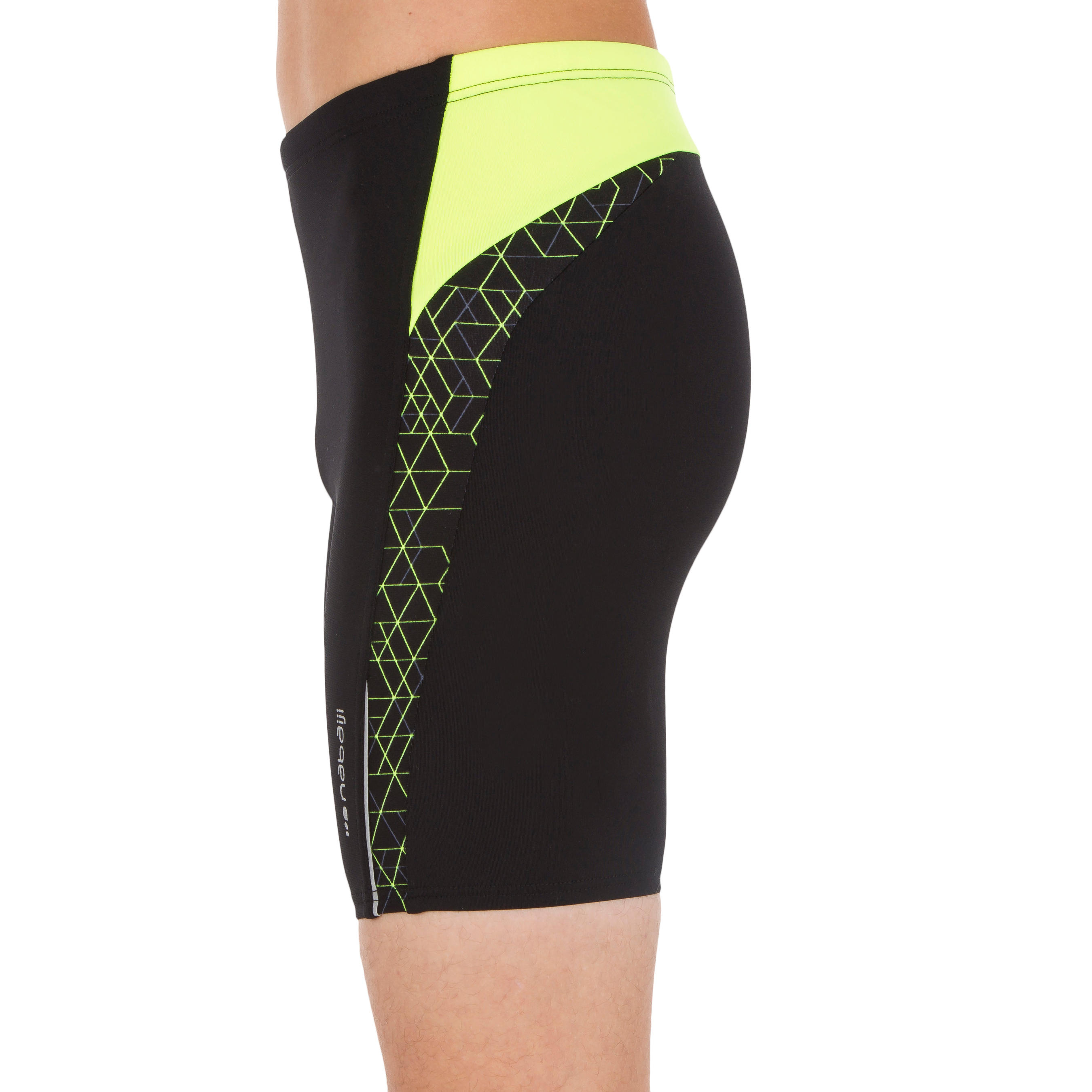 

Boys. swimming jammer shorts - Printed black yellow -  By NABAIJI | Decathlon