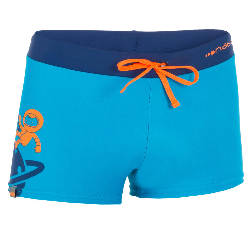 100 PEP BOYS' BOXER SWIM SHORTS - ASTRO ORANGE