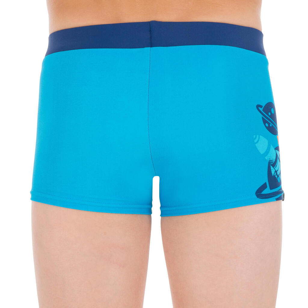 100 PEP BOYS' BOXER SWIM SHORTS - ASTRO ORANGE